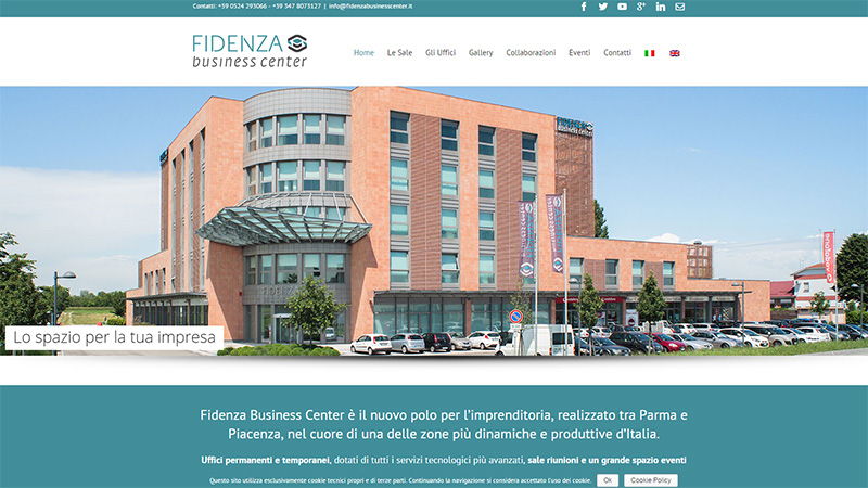 Fidenza Business Center restyling sito