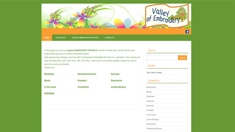 Valley of Embroidery website