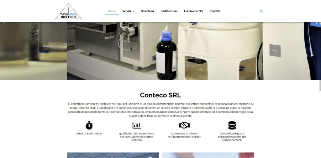 Realizzazione sito web Conteco